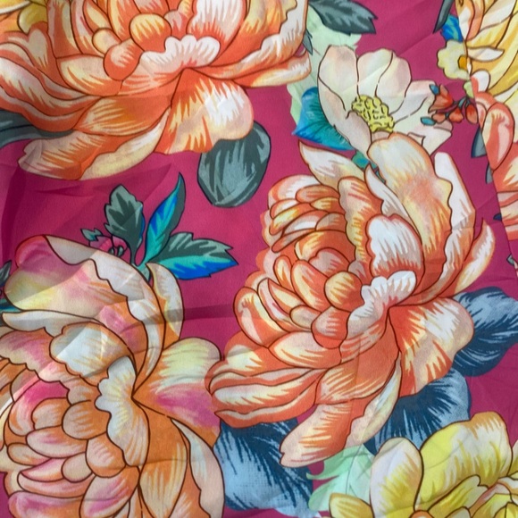 Anthropologie Pink Floral Jumpsuit - Picture 2 of 3